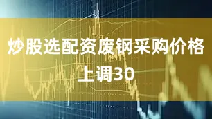 炒股选配资废钢采购价格上调30